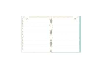 Lined notes pages on the weekly monthly planner for July to June Lined notes pages on the weekly monthly planner for July to June