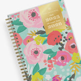floral front cover on this 2025-2026 weekly monthly planner in 5x8 planner size