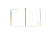 January 2024 - December 2024weekly monthly planner featuring a monthly spread boxes for each day, blank writing space, notes section, reference calendars, and light purple monthly tabs in 8.5x11 size