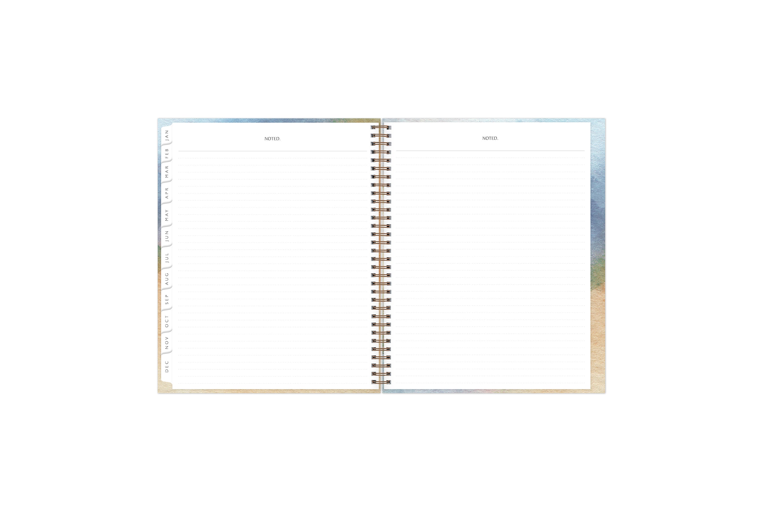 weekly monthly featuring ample lined writing space