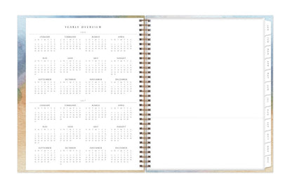 2026 and 2027 yearly overview calendar and storage pocket