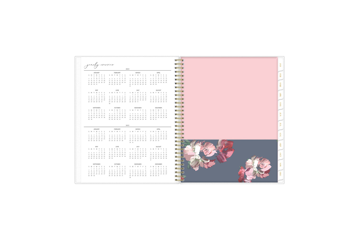 Life Note It collection by Blue Sky for January 2024 - December 2024 features a yearly overview, paper pocket, and ruler to help you stay organized throughout the new year in a 8.5x11 planner