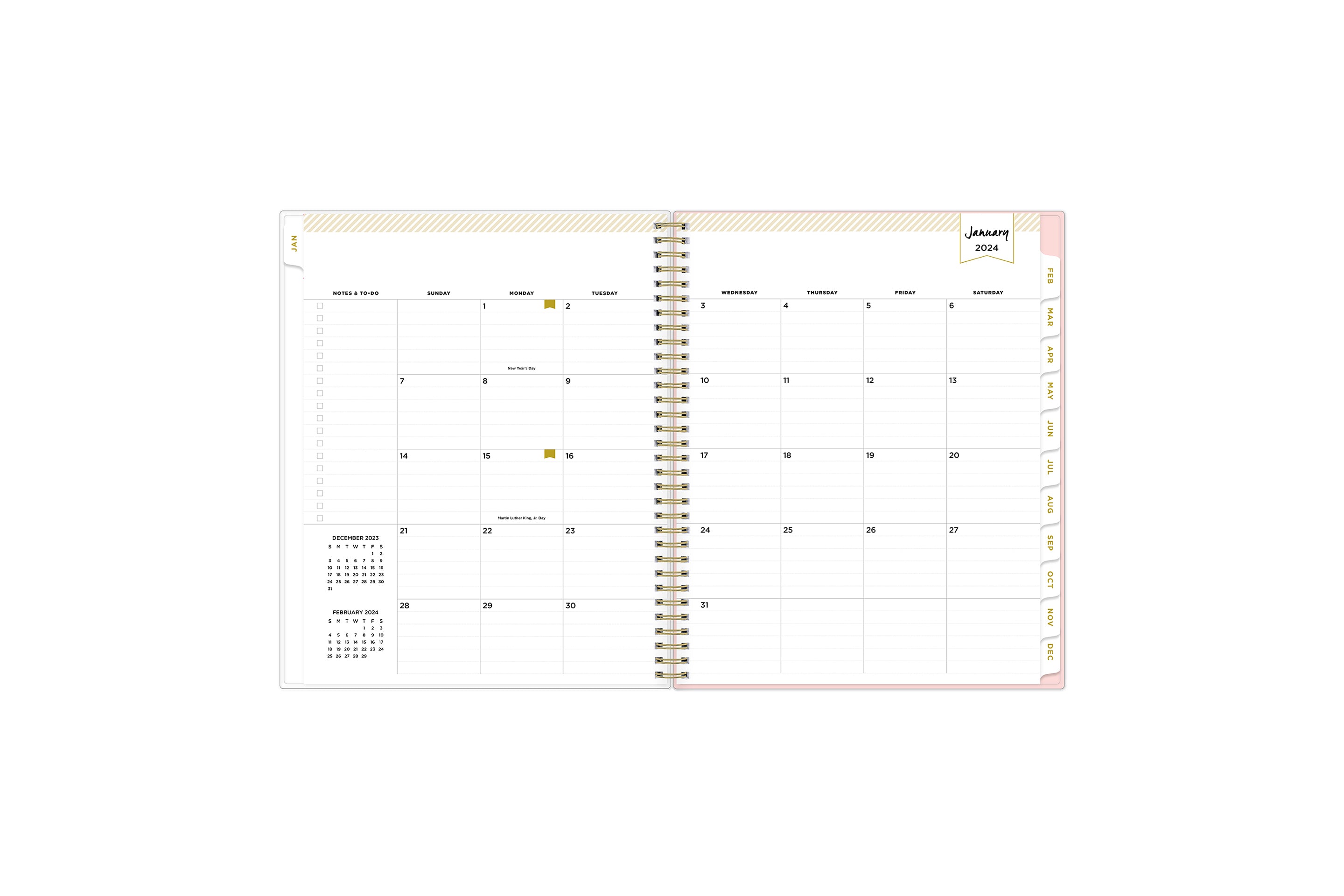 Day Designer 2022-2023 Academic Year Mini Daily Monthly Planner, July -  June, 6.7 x 8.3 Overall, Coming Up Roses Hardcover, Spiral Bound