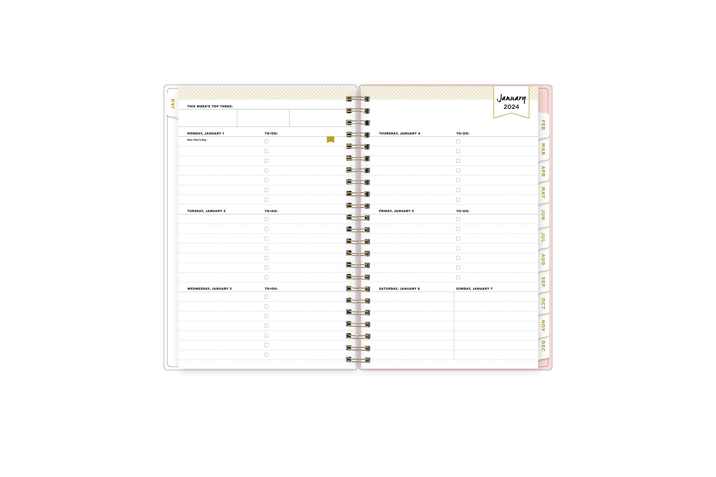 2024 Coming Up Roses Weekly Planner - Day Designer x Blue Sky