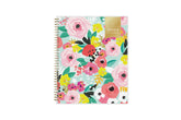 This 2024 weekly monthly planner features a cute and fun floral pattern with gold twin wire-o binding 8.5x11