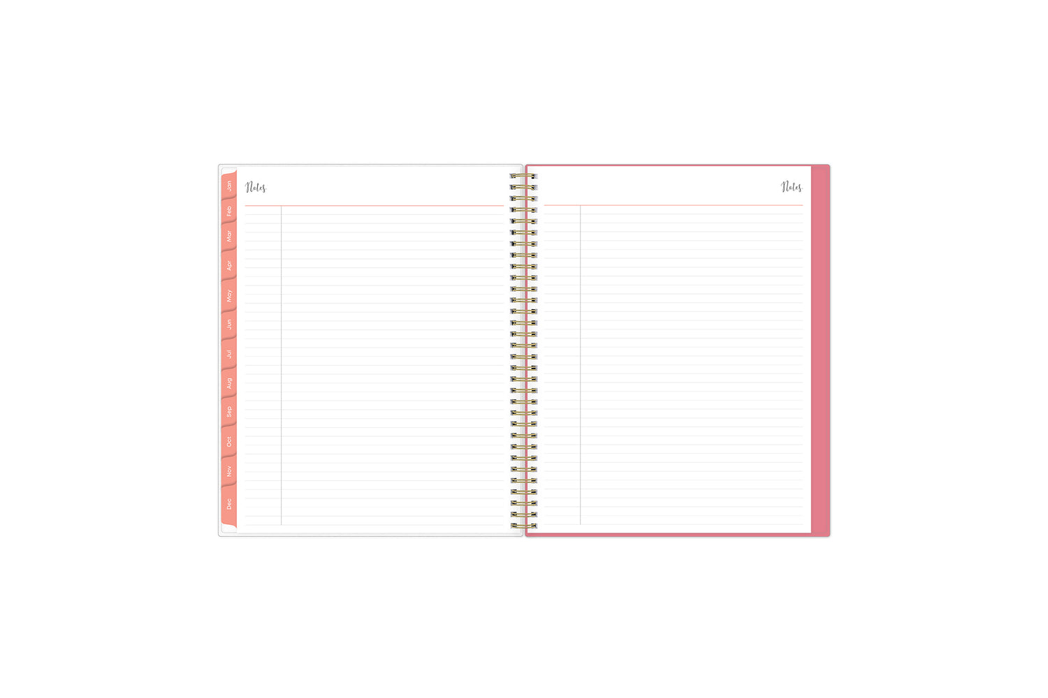 weekly monthly planner featuring ample lined writing space