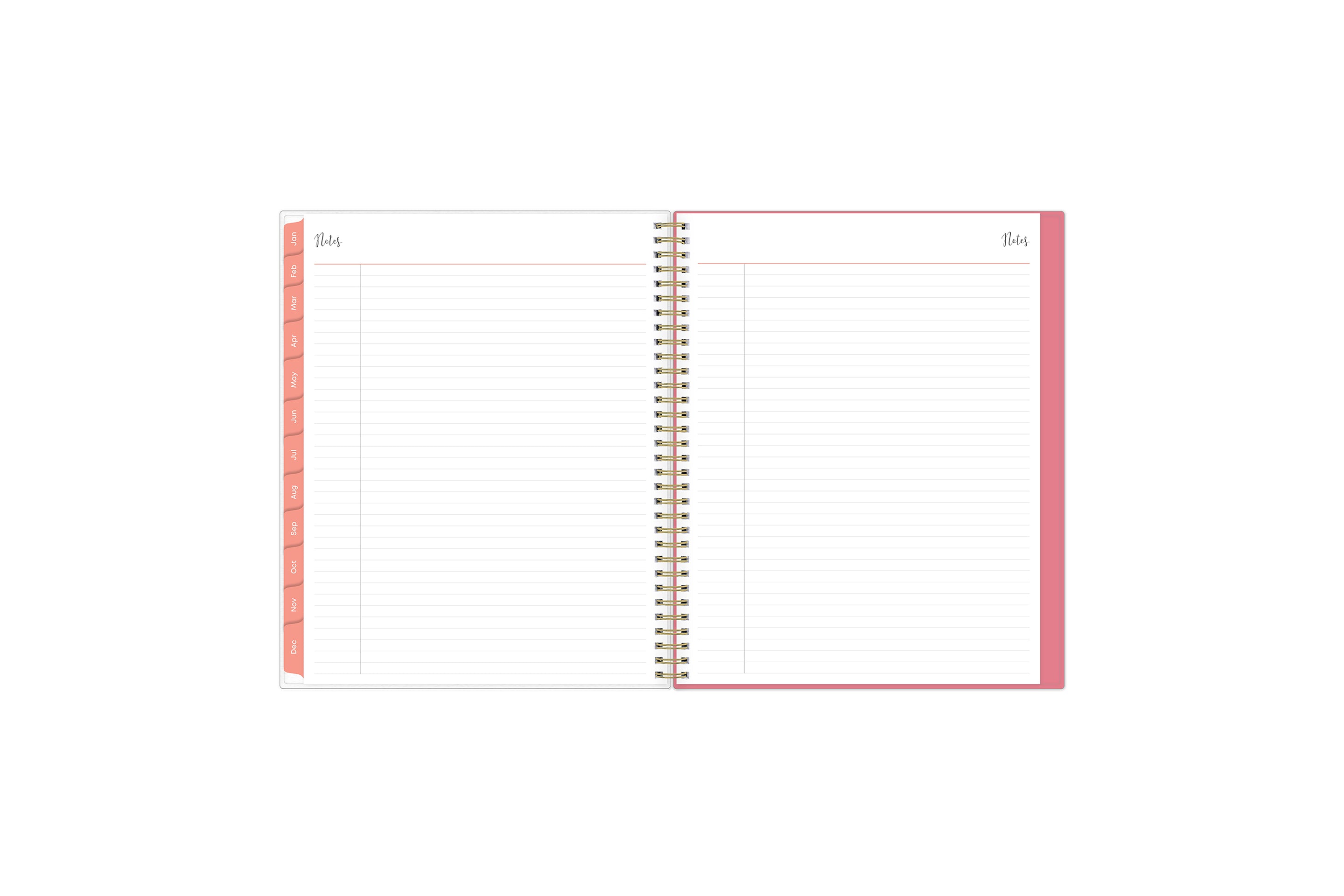 weekly monthly planner featuring ample lined writing space