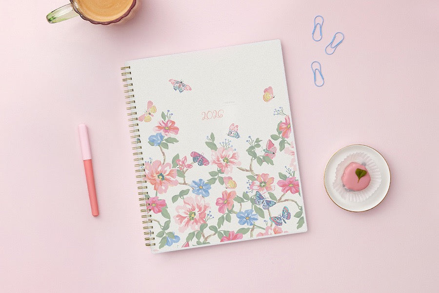 Fly By 2026 Weekly Monthly 8.5x11 Planning Calendar