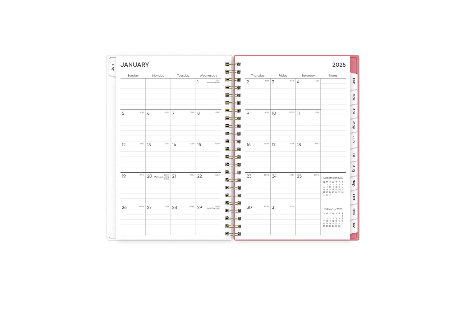 2025-fly-by-5x8-weekly-monthly-planner-blue-sky
