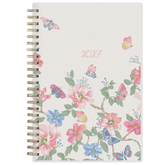 floral front cover with butterflies on this 2027 planner in 5x8 size