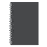 charcoal front cover on this professional notebook in 5.5 x 8.5 size