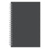 charcoal front cover on this professional notebook in 5.5 x 8.5 size