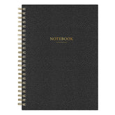 pebble grain notebook in 5.75 x 8.5 size with lined notes pages