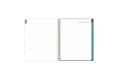 known for clean blank writing space, the kelly ventura 2024 planner features a clean, classic weekly layout for note taking, deadlines, important dates, and room to plan each day and each week!