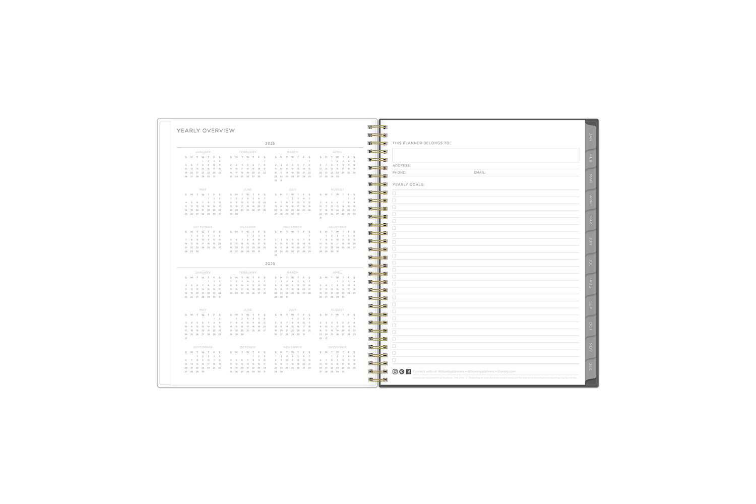 2025 and 2026 yearly reference calendar