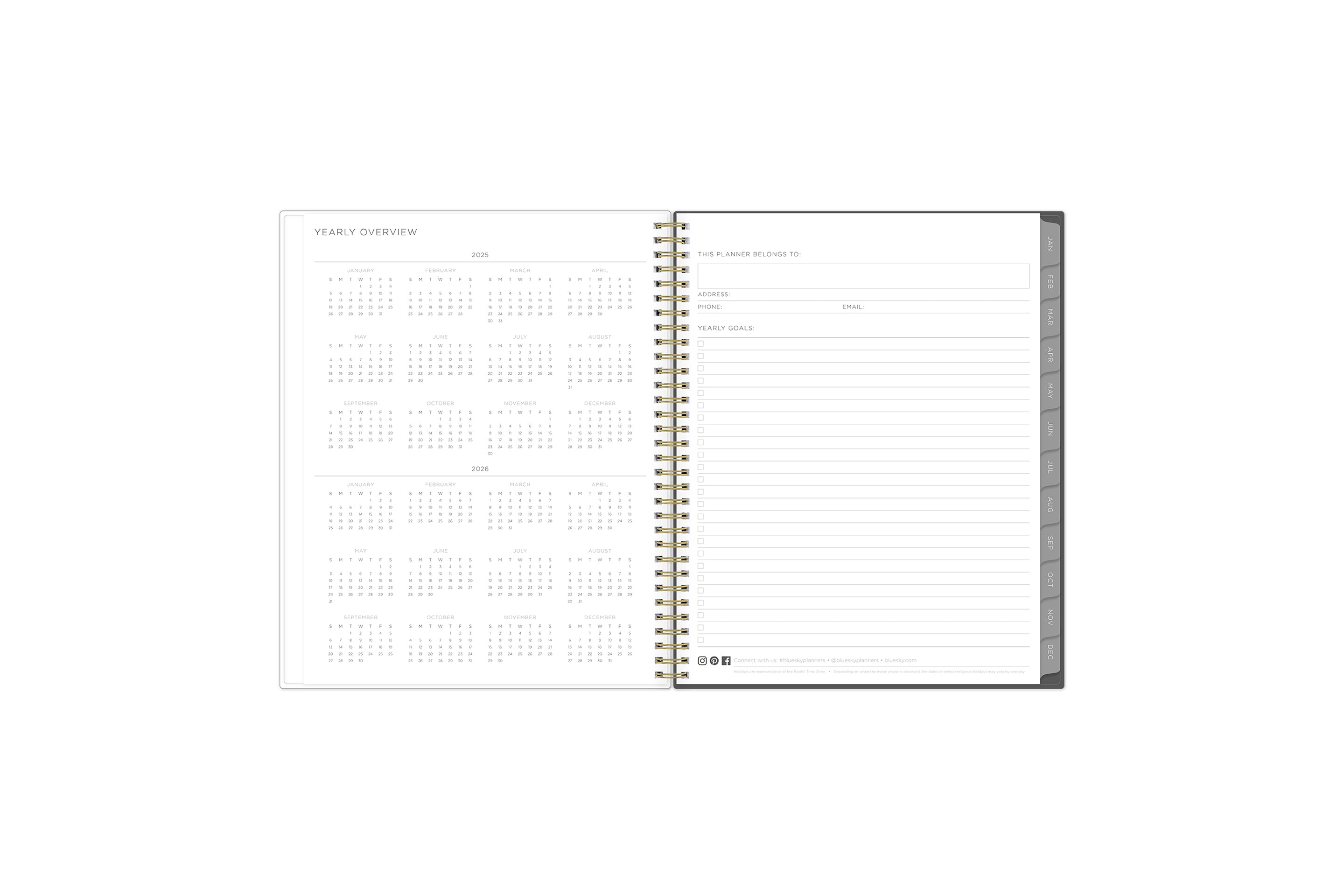 2025 and 2026 yearly reference calendar