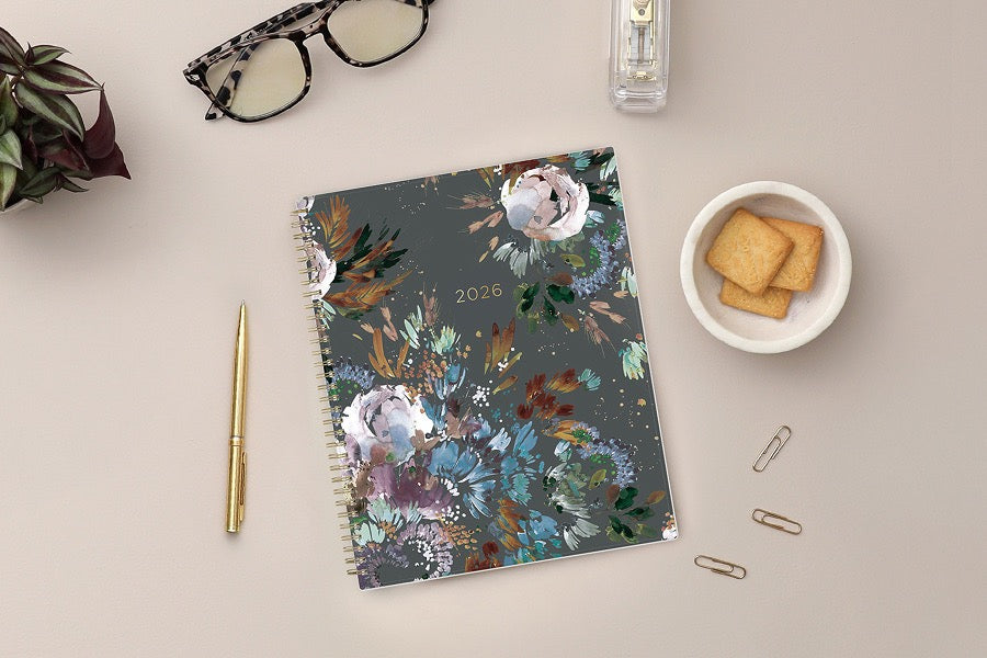 Midnight Garden 2026 Weekly Monthly 8.5x11 Kelly Ventura for Blue Sky Planning Calendar