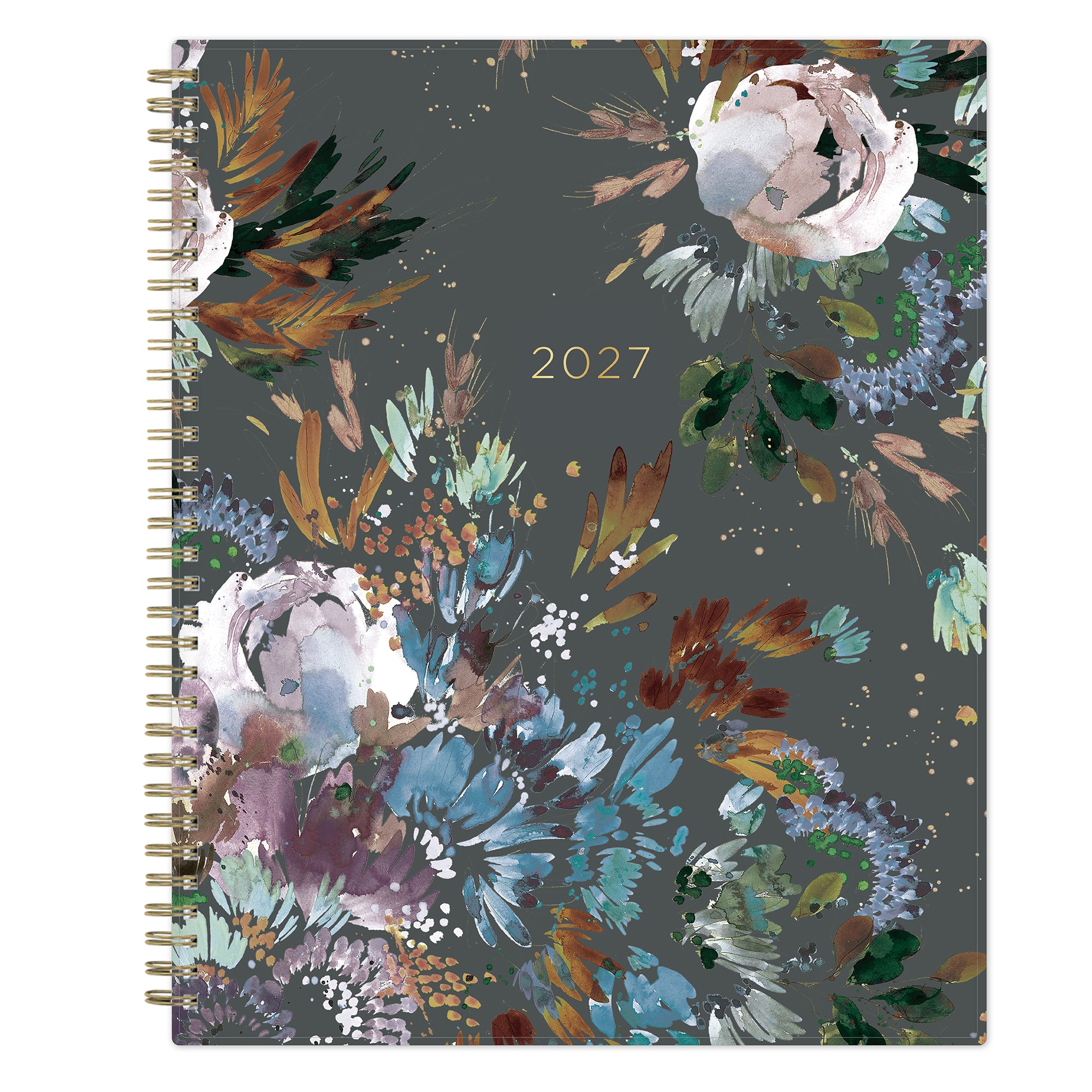 2027 kelly ventura floral brushed front cover planner in 8.5x11 size