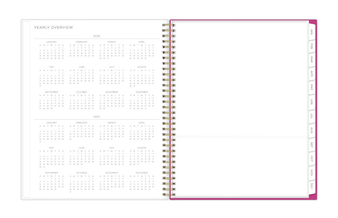 2026 and 2027 reference calendar