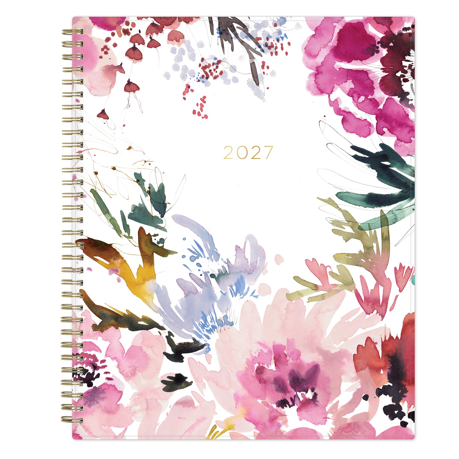 2027 kelly ventura floral brushed front cover planner in 8.5x11 size