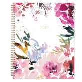 2027 kelly ventura floral brushed front cover planner in 8.5x11 size