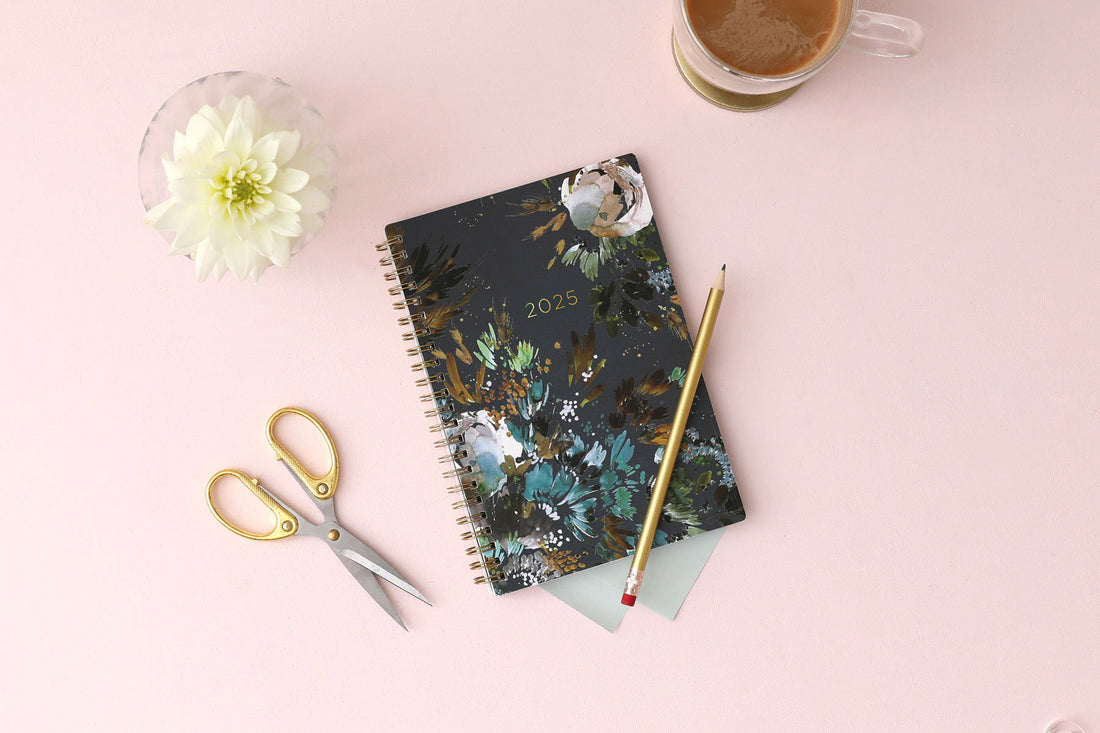 Midnight Garden 2025 Weekly Monthly 5x8 Kelly Ventura for Blue Sky Planning Calendar