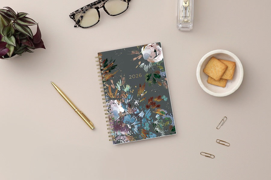 Midnight Garden 2026 Weekly Monthly 5x8 Kelly Ventura for Blue Sky Planning Calendar