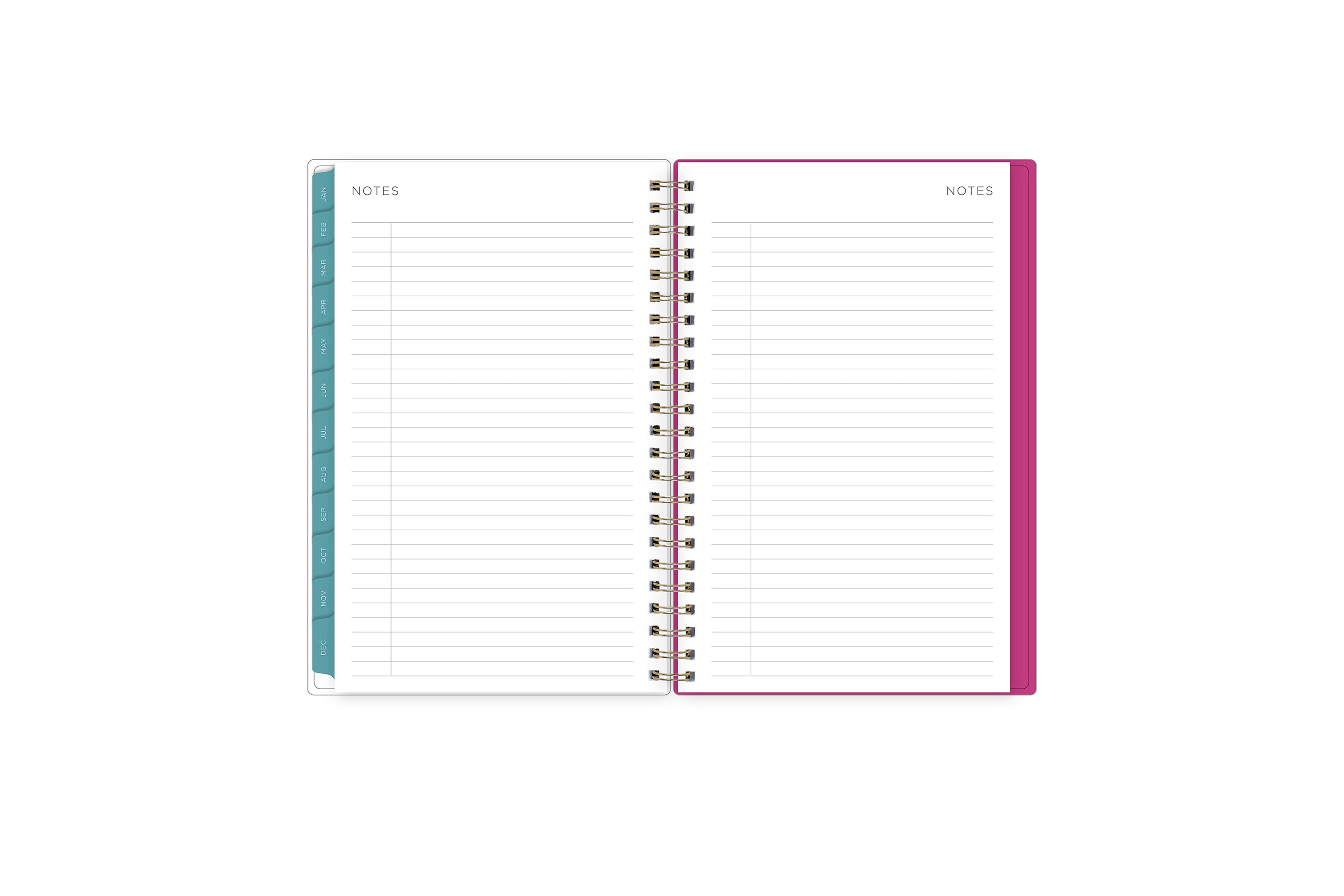 Magenta Blooms 2024 Weekly Monthly 5x8 Kelly Ventura for Blue Sky Planning Calendar