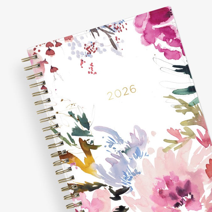 Magenta Blooms 2026 Weekly Monthly 5x8 Kelly Ventura for Blue Sky Planning Calendar