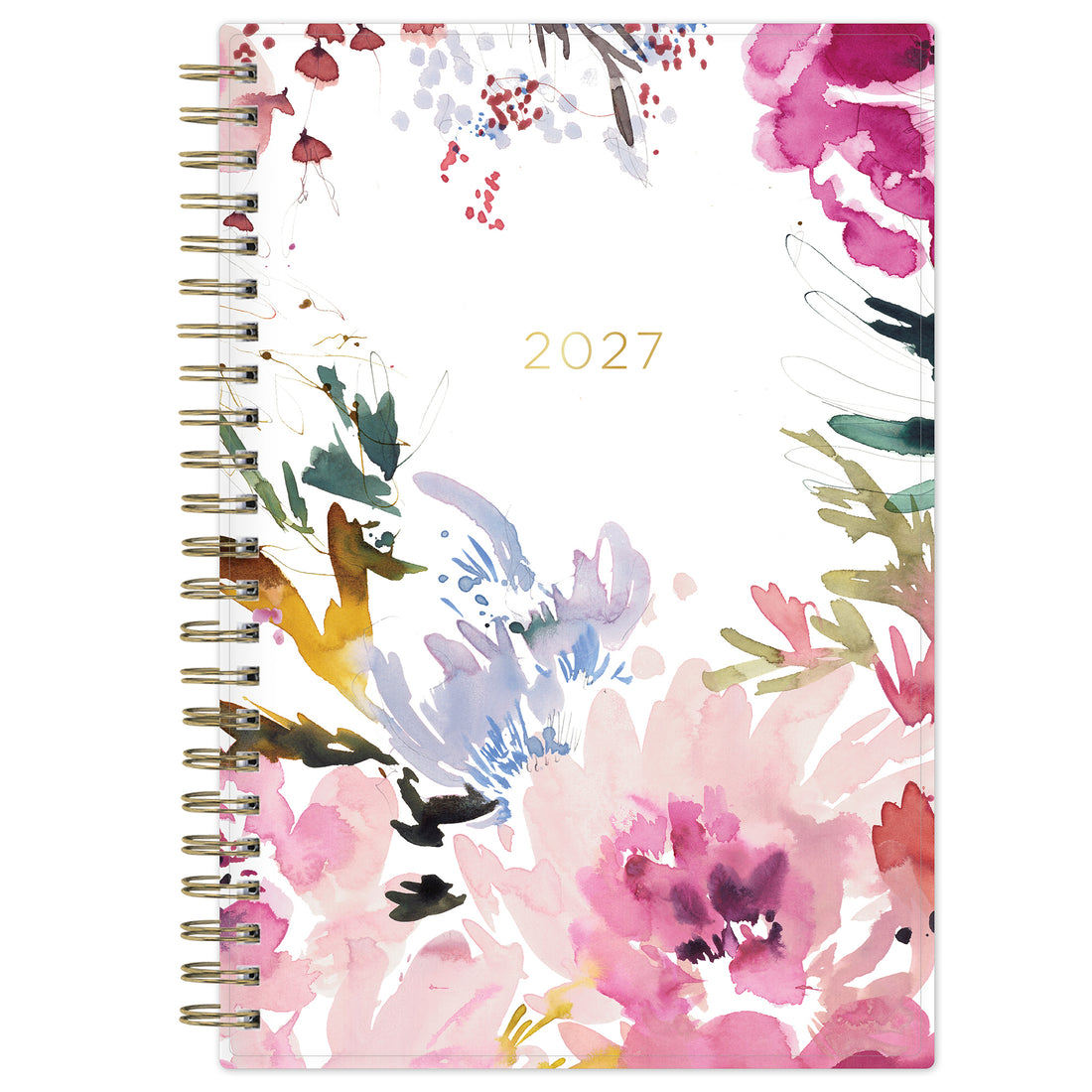Magenta Blooms 2027 Weekly Monthly 5x8 Kelly Ventura for Blue Sky Planning Calendar