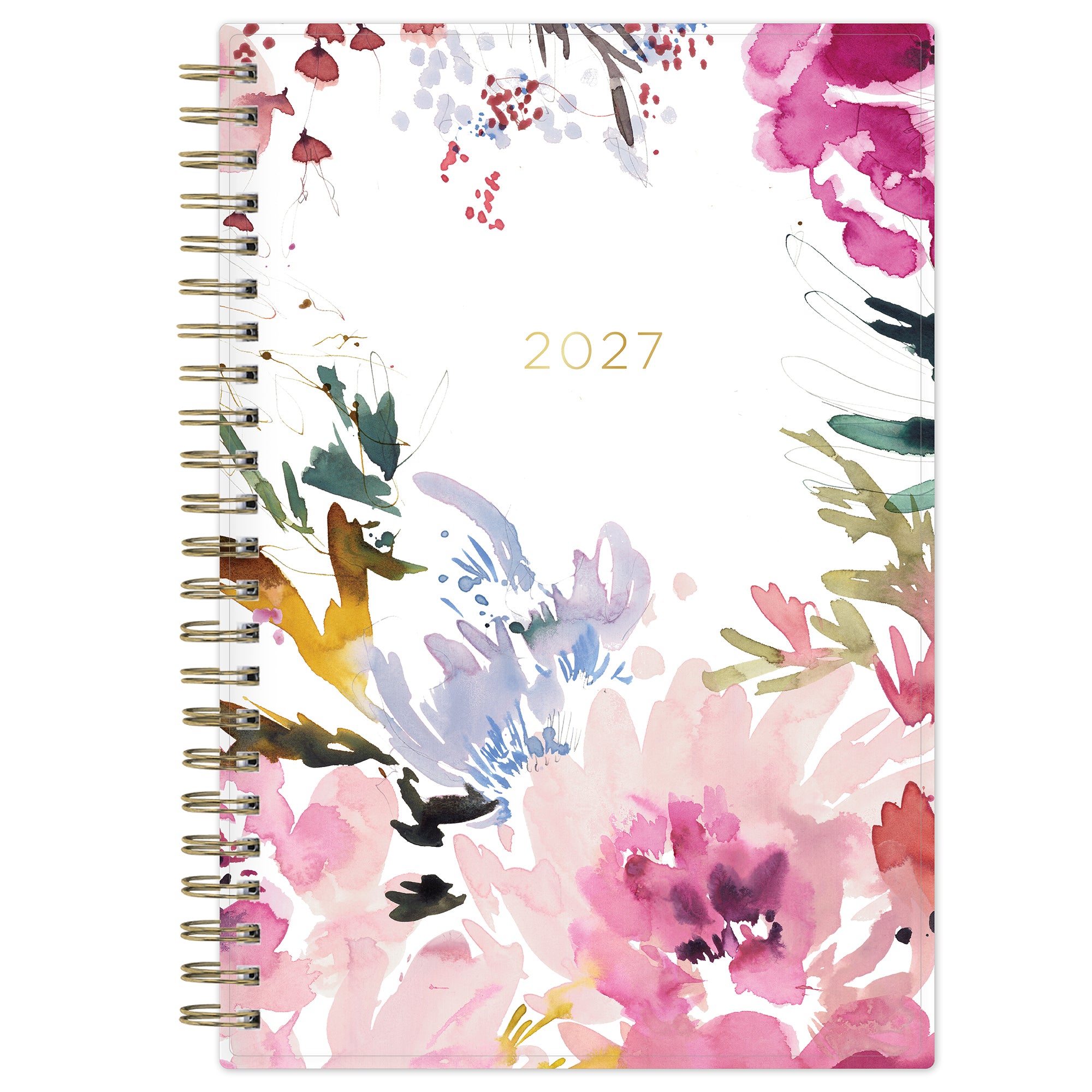 2027 kelly ventura floral brushed front cover planner in 5x8 size