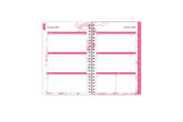 January 2024 to December 2024 weekly monthly planner featuring ample lined writing space, weekly to do list, notes section, and with teal monthly tabs 5x8
