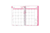 Featuring a January 2024 to December 2024 monthly view, there is lined writing space for each date, a notes section, reference calendars, and teal monthly tabs 5x8