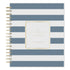 8x10 day designer blue sky planner January 2027 - December 2027 with a navy and white striped front cover