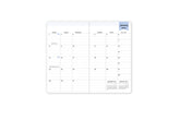 January 2024 - December 2024 monthly planner featuring a monthly spread boxes for each day, lined writing space, notes section, reference calendars, and pink monthly tabs with white text in 8x10 size