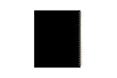 8.5x11 black back cover gold twin wire-o binding