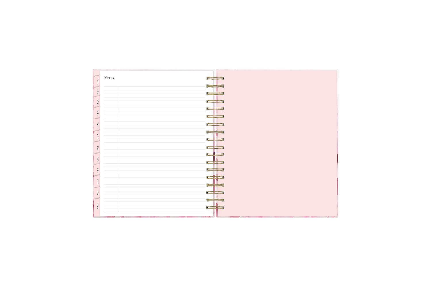 2024 weekly monthly planner featuring ample lined writing space perfect for jotting down notes, to do lists, free-writing, and plans for the weekend!