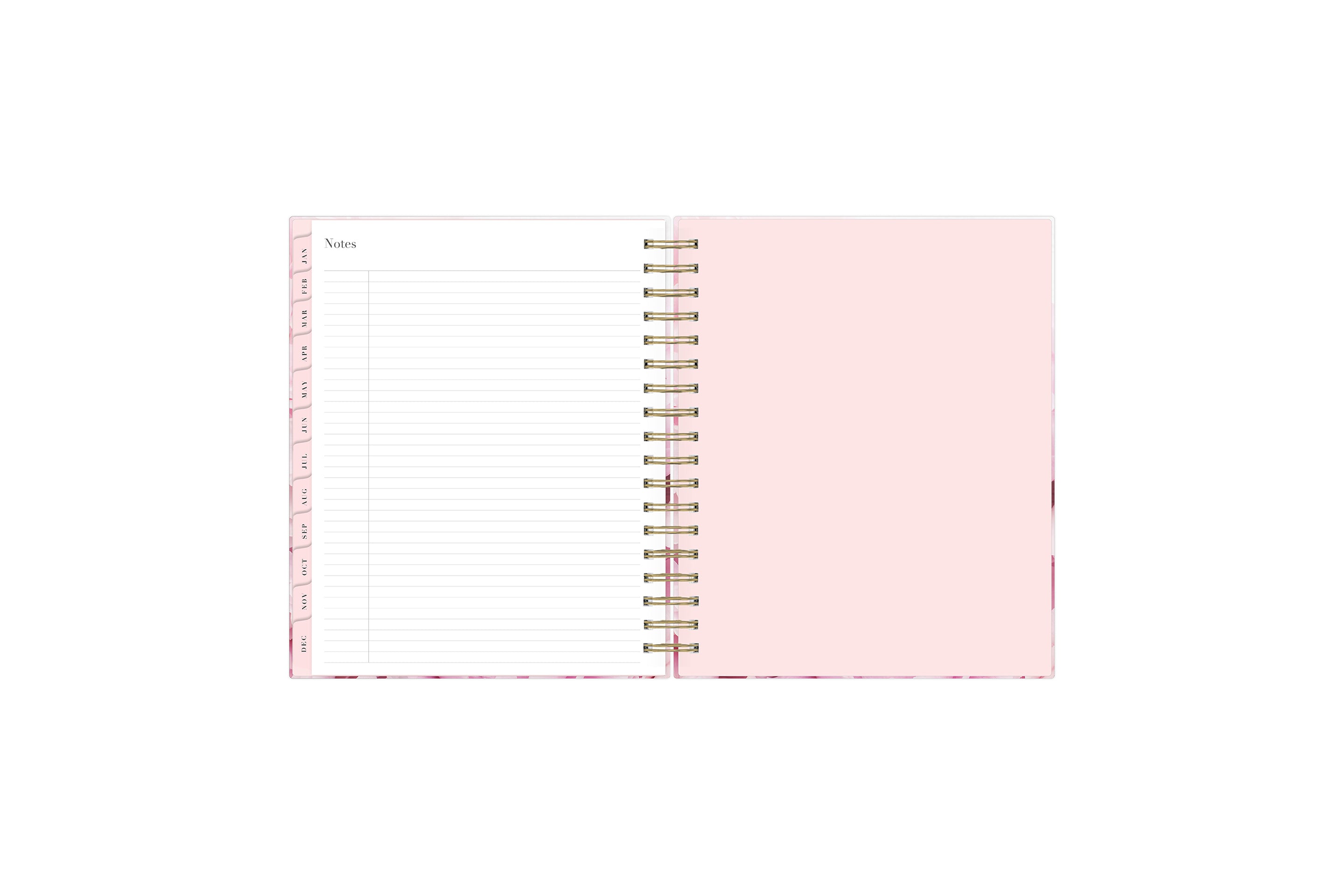 2024 weekly monthly planner featuring ample lined writing space perfect for jotting down notes, to do lists, free-writing, and plans for the weekend!