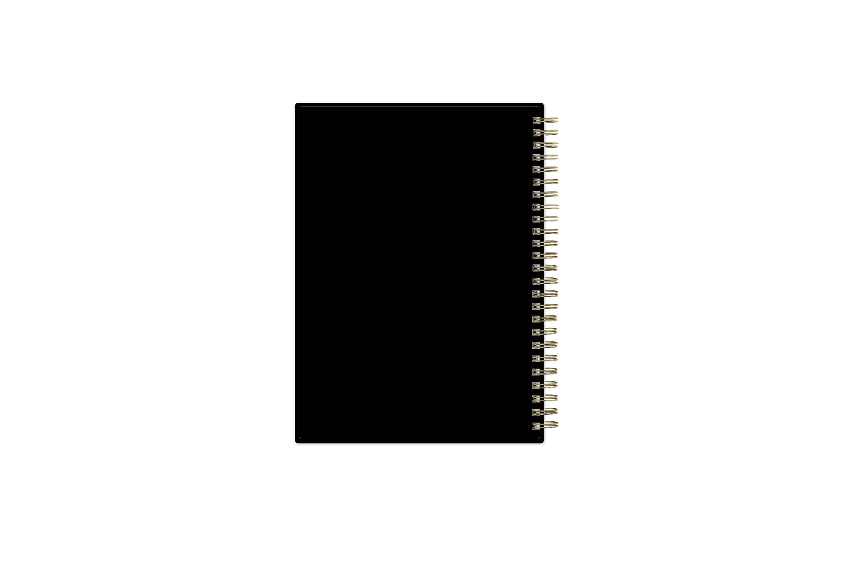 2024 black back cover 5x8 gold wire-o