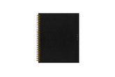 2024 weekly monthly planner featuring gold wire binding 8.5x11 planner size and deep dark green cover