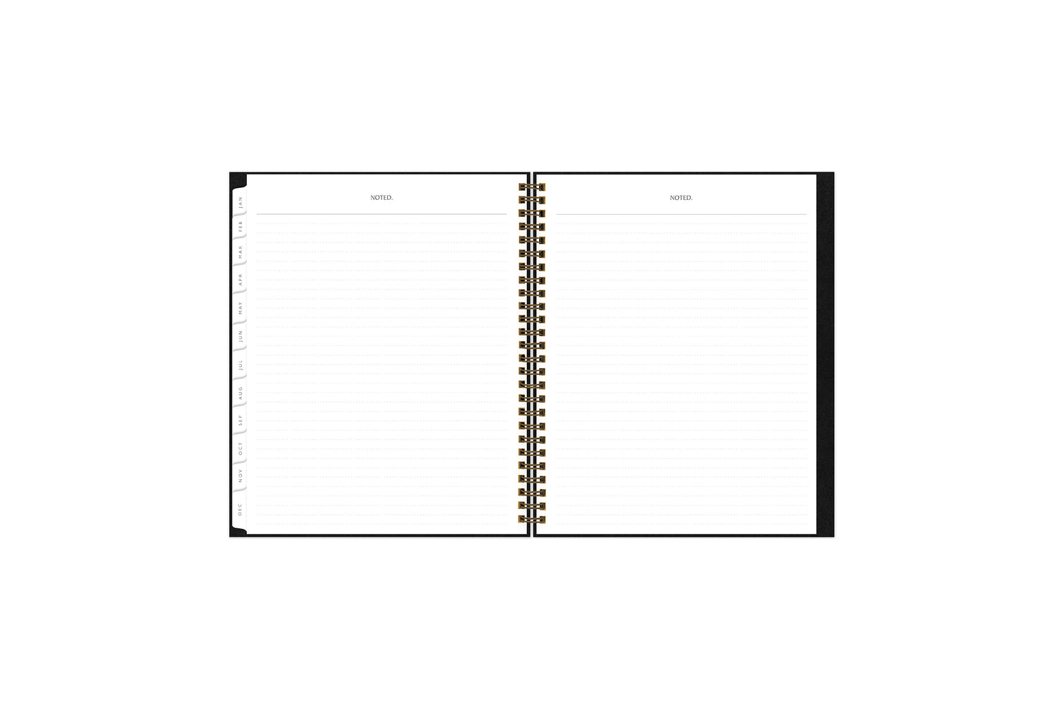 2024 weekly monthly planner featuring ample dotted writing space
