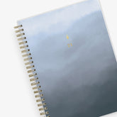 2024 ombre gray front cover weekly monthly planner gold twin wire-o 5x8