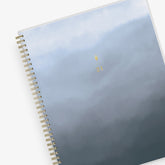 2024 ombre gray front cover weekly monthly planner gold twin wire-o 8.5x11
