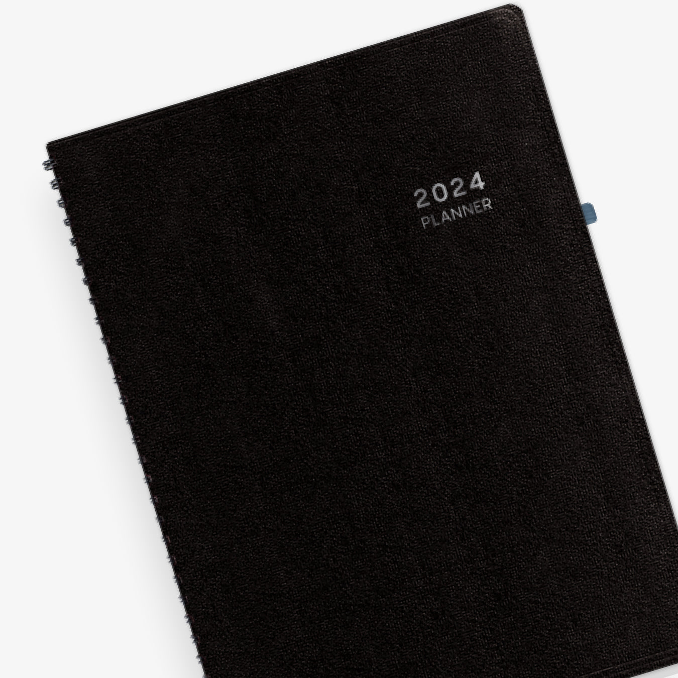 Classy and executive black pajco lexide cover for this 2024monthly planner notes in 5.875 x 8.625 size from Blue Sky