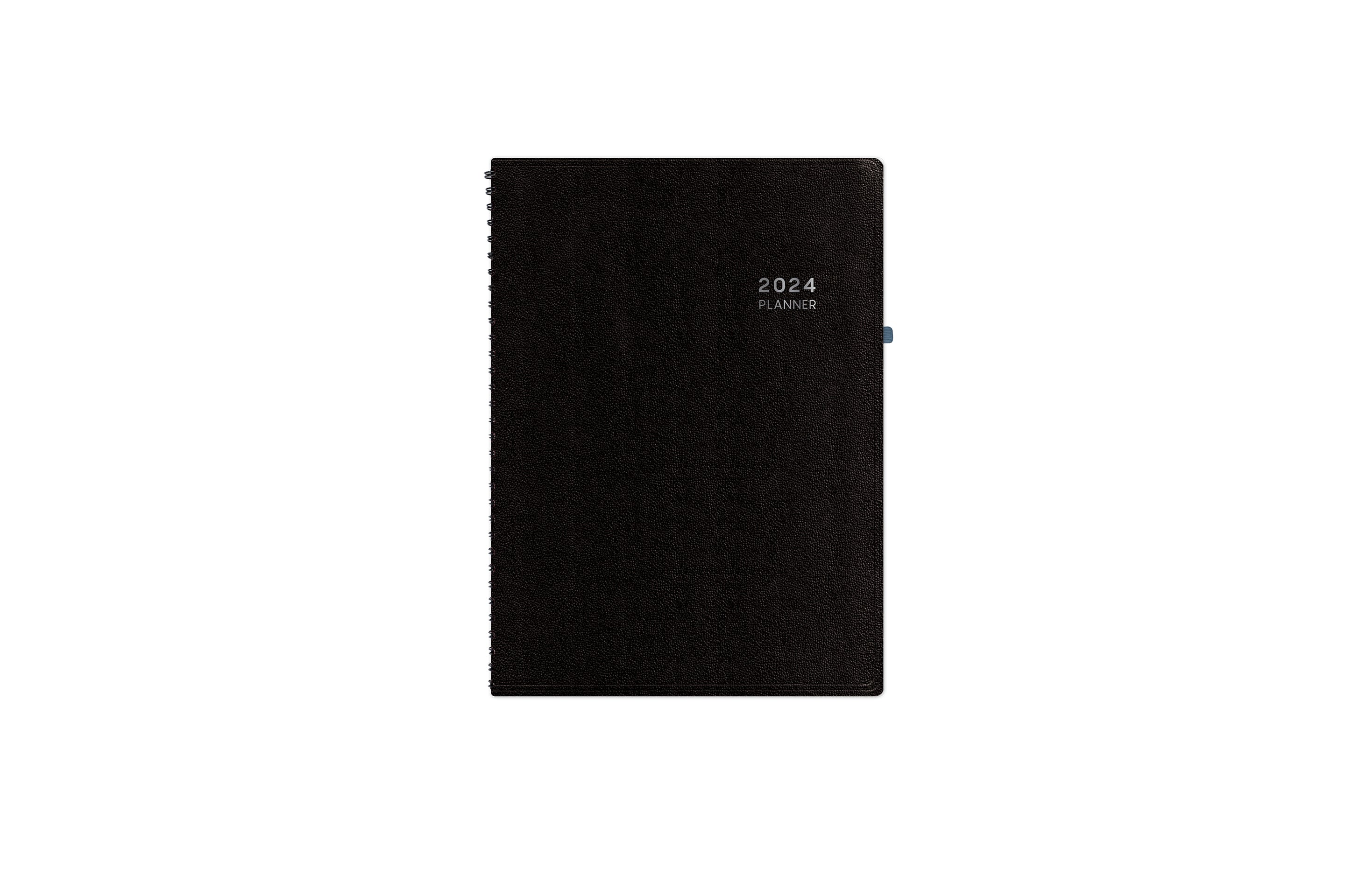 Classy and executive black pajco lexide cover for this 2024monthly planner notes in 5.875 x 8.625 size from Blue Sky