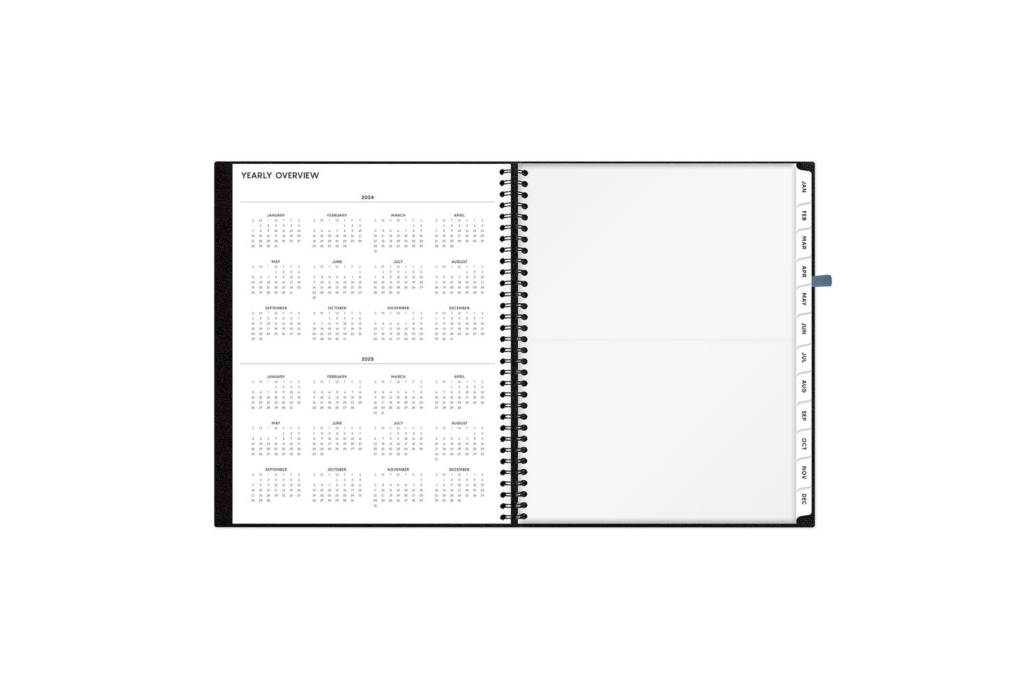 2024 weekly monthly appointment book featuring ample lined writing space