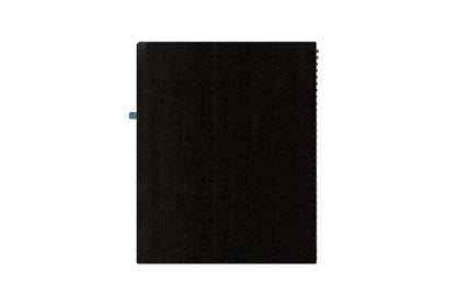Classy and executive black pajco lexide cover for this 2023 weekly monthly planner notes in 8.5x11 size from Blue Sky