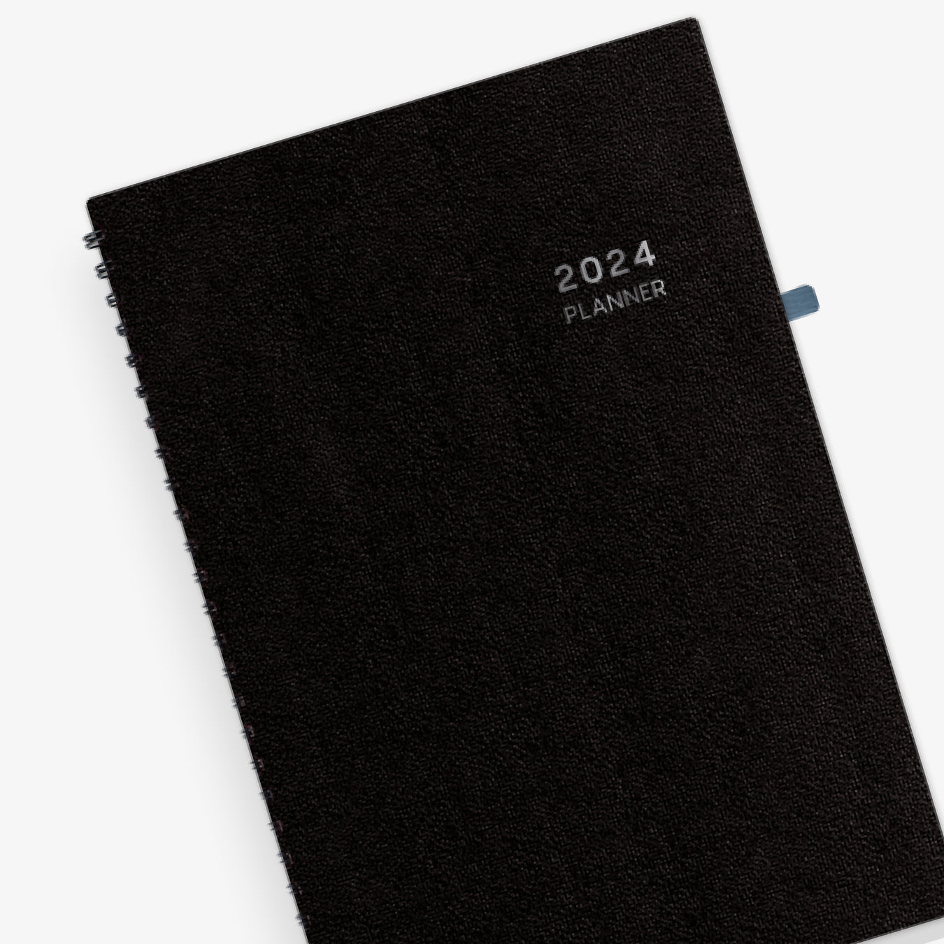 Classy and executive black pajco lexide cover for this 2024 weekly monthly planner notes in 5x8size from Blue Sky