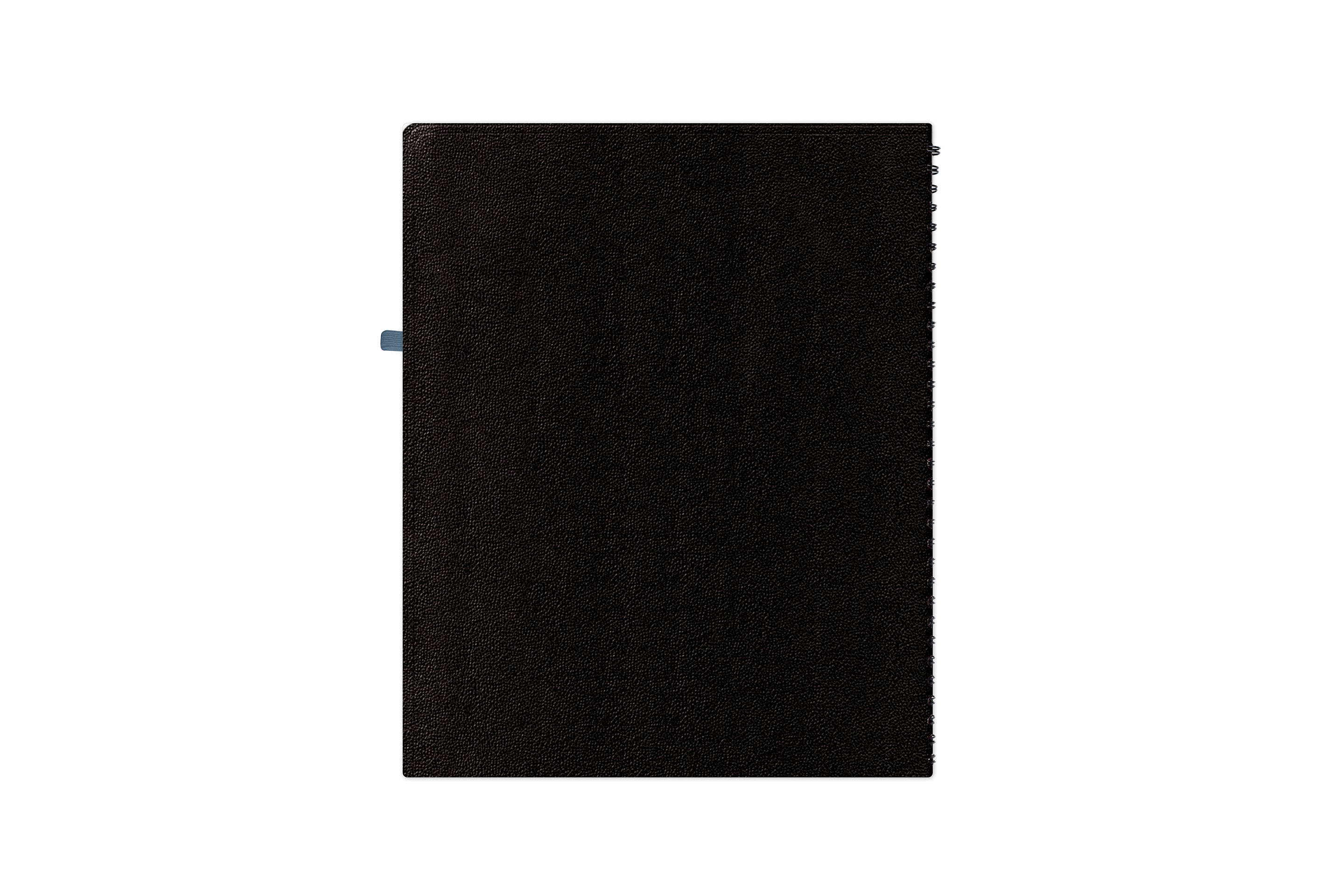 Classy and executive black pajco lexide navy cover for this 2023 vertical appointment planner in 8.5x11size from Blue Sky