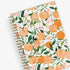 January 2024 - December 2024 weekly monthly planner featuring oranges and cuties on 5x8 planner size gold wire-o binding